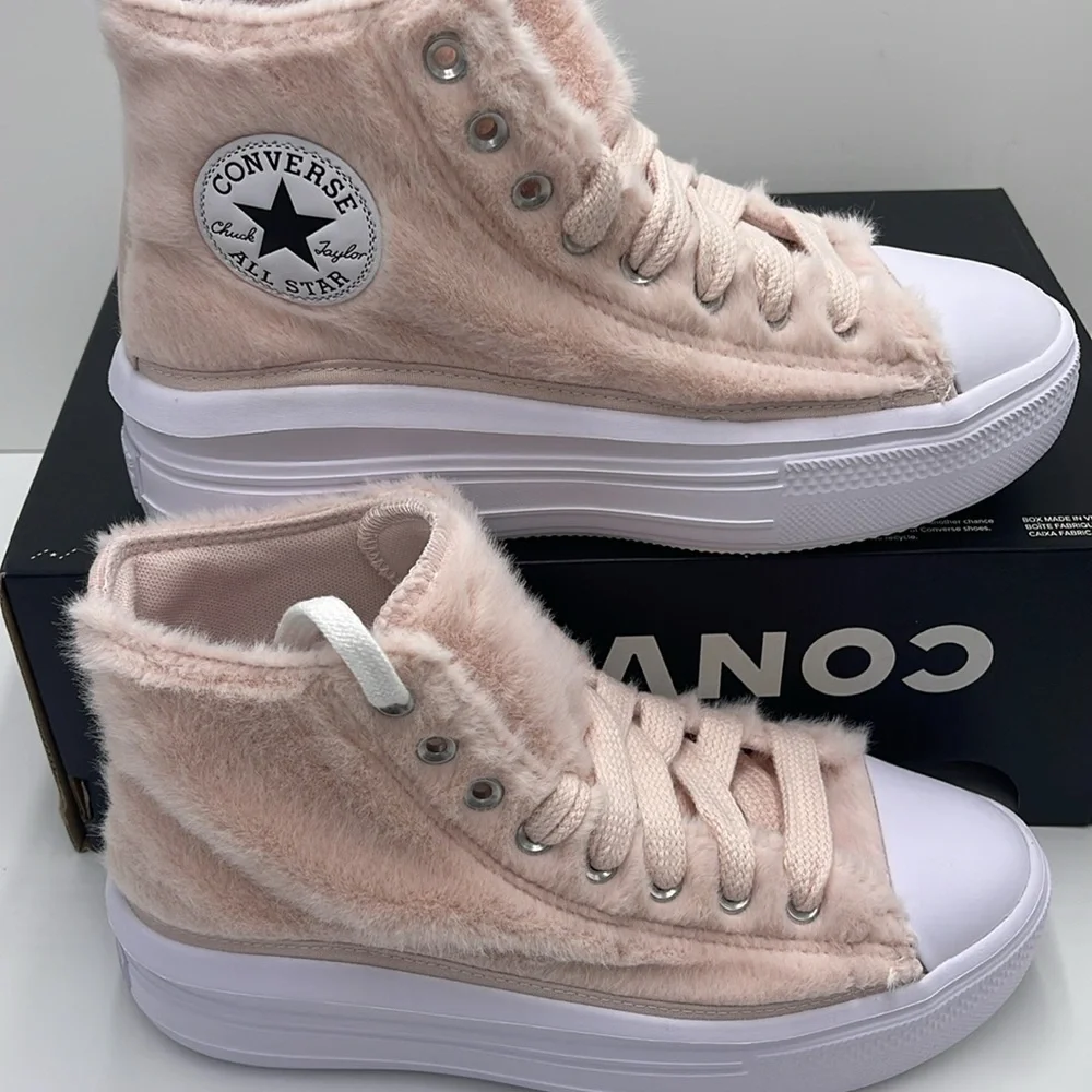Converse WMNS Platform Sneakers High-Top A13383C TAS MOVE HI BLUSH HUSH/WHITE/BL
